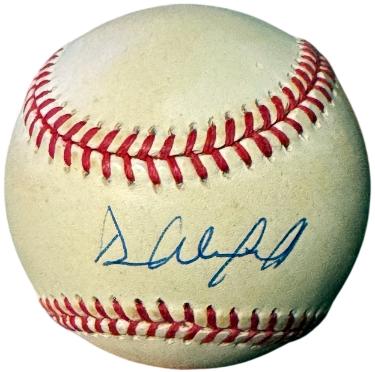 Dave Winfield signed Official Rawlings ROAL American League Baseball toned- COA (Yankees/HOF)