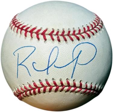 Rafael Furcal signed Rawlings Official Major League Baseball minor tone- COA (Braves/ROY)