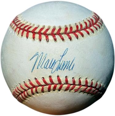 Mark Lemke signed Rawlings Official National League Baseball minor tone- COA (Atlanta Braves)