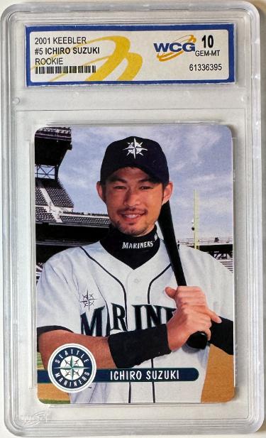 Ichiro Suzuki 2001 Keebler Rookie RC Card #5� WCG Graded 10 Gem Mint (Seattle Mariners)
