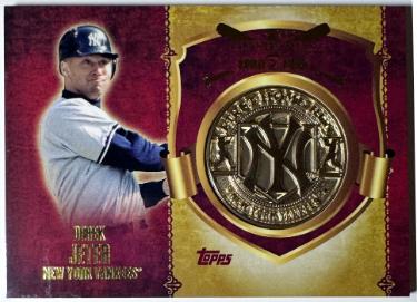 Derek Jeter 2015 Topps First Home Run Medallion Card #FHRM-DJ (New York Yankees/HOF)