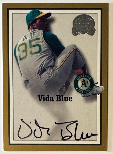 Vida Blue signed 2000 Fleer Greats of the Game Certified On Card Auto (Oakland A's)
