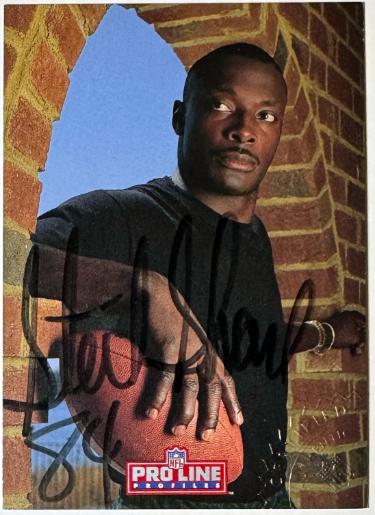 Sterling Sharpe signed 1992 Pro Line Profiles Certified On Card Auto #9/ Embossed Certified Authentic (Green Bay Packers)