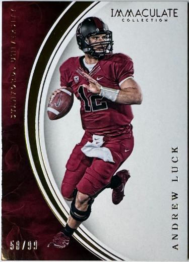 Andrew Luck 2016 Panini Immaculate Collegiate Card #6- /99 (Stanford Cardinal/Colts)