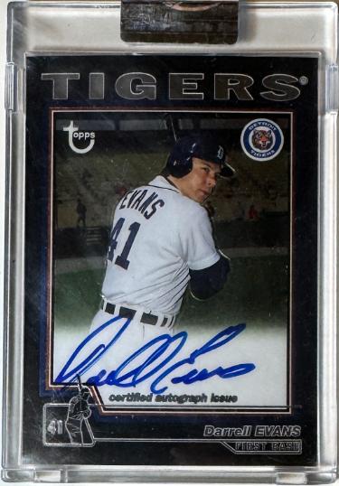 Darrell Evans signed 2004 Topps Retired Signature Edition On Card Auto #TA-DE (Detroit Tigers)