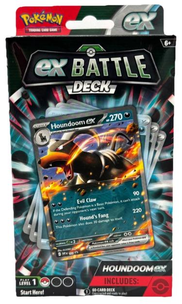 Pokemon 2024 TCG Houndoom EX Battle Deck Hangar Box - Factory Sealed NEW