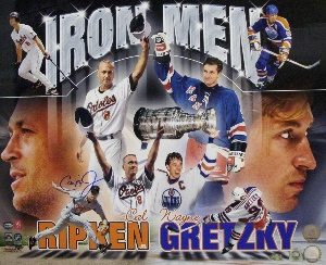 Cal Ripken, Jr. signed Ironman 16x20 Photo- MLB Hologram w/ Wayne Gretzky