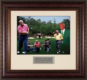 Arnold Palmer "50 Years" Masters at Augusta Collage 11x14 Photo - Premium Leather Framing