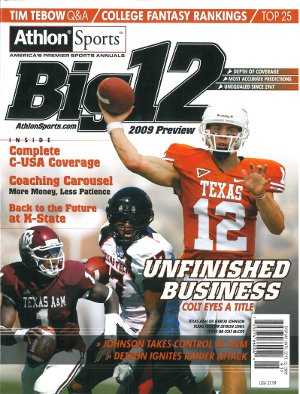 Colt McCoy unsigned 2009 Texas Longhorns Preseason Big 12 Magazine Preview
