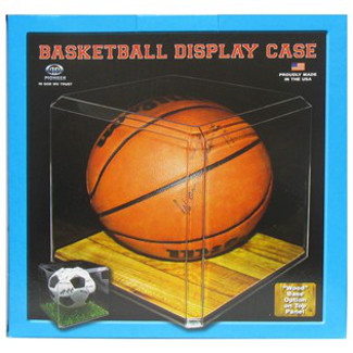 Basketball - Acrylic Full Size Clear Display Case- NEW/USA Made -(9-3/4 x 9-3/4 x 9-5/8)