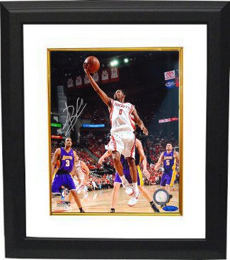 Aaron Brooks signed Houston Rockets 8x10 Photo Custom Framing - Tri-Star Hologram