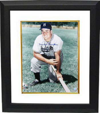 Duke Snider signed Brooklyn Dodgers 16x20 Photo Custom Framing - JSA Hologram