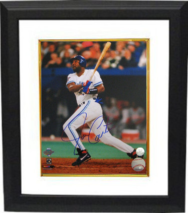 Joe Carter signed Toronto Blue Jays 16x20 Photo Custom Framing - MLB Hologram (1993 World Series Swinging)