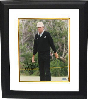 George Archer signed 8x10 Photo Custom Framing- Mounted Hologram