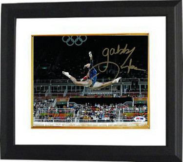 Gabby Douglas signed 2016 Rio Olympics Gymnastic 16x20 Photo Custom Framing- PSA ITP (Team USA/Gold Medalist)