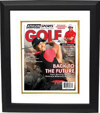 Tiger Woods 2012 Athlon Sports PGA Golf Magazine Cover Custom Framing