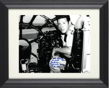 Fred Olivi signed WWII Bockscar Enola Gay Nagasaki Japan August 9, 1945 Vintage 8x10 Photo Custom Framing- JSA #EE63513