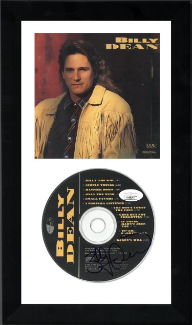 Billy Dean signed 1991 Capitol Records Album CD w/ Cover Custom Framing- JSA #KK58145