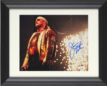 Jesse Ventura signed WWF The Body Legend 8x10 Photo Custom Framing- JSA Witnessed (Governor/Actor)
