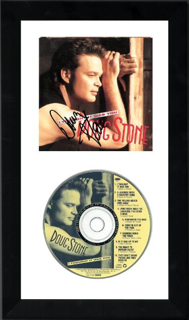 Doug Stone signed 1991 I Thought It Was You Album Cover Booklet w/ CD Custom Framing- JSA #GG08297