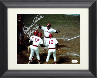 Bernie Carbo signed Boston Red Sox 8x10 Photo Custom Framing- JSA #AL53587- 1975 World Series HR/John 3:16
