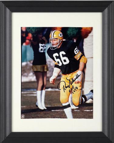 Ray Nitschke signed Green Bay Packers 8x10 Photo Custom Framing HOF 1978- Beckett Review/Photo of Signing