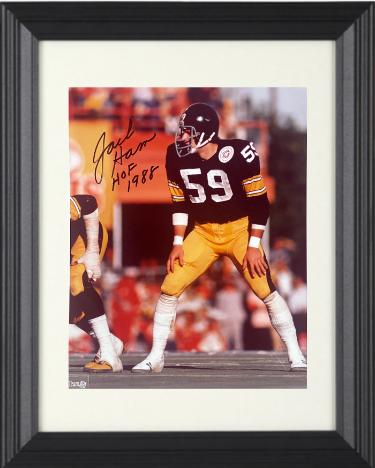 Jack Ham signed Pittsburgh Steelers NFL Licensed 8x10 Photo HOF 1988 Custom Framing- Tuff Stuff COA