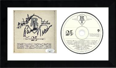 Randy Travis signed 2011 25th Anniversary Celebration CD Cover/CD - JSA #LL60189- 6.5x12 Custom Framing Country Music