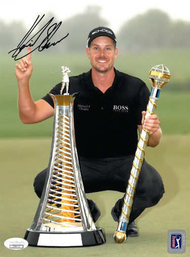 Henrik Stenson signed PGA 8x10 Photo (2013 Race to Dubai Champion)- JSA Hologram #CC09113