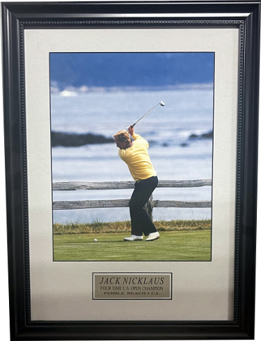 Jack Nicklaus 1992 US Open 11x14 Photo Custom Black Framing