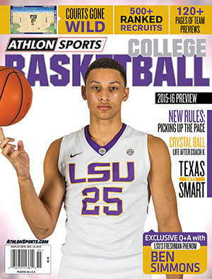 2015-16 Athlon Sports College Basketball Preview Magazine- LSU Tigers Cover