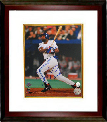 Joe Carter signed Toronto Blue Jays 16x20 Photo Custom Framing- MLB Hologram (1993 World Series Swinging)