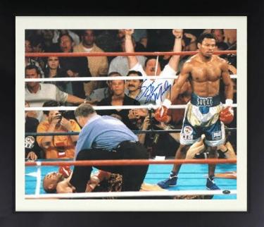 Sugar Shane Mosley signed Boxing 16X20 Photo Custom Framing- Leaf Authentics Hologram