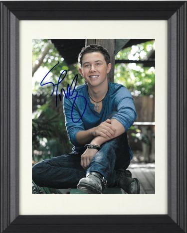 Scotty McCreery signed Country Music/American Idol 8x10 Photo Custom Framing- JSA #CC08525