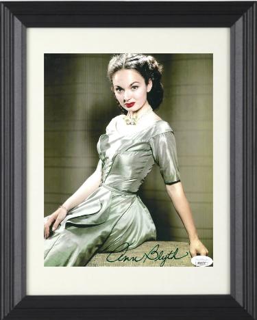Ann Blyth signed Vintage Color 8x10 Photo Custom Framing- JSA #DD39302