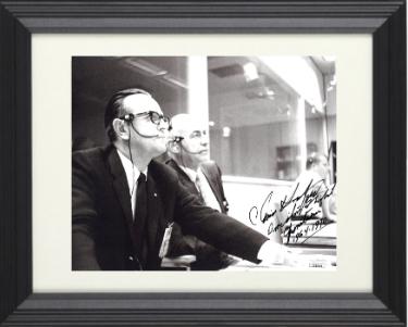 Chris/Christopher Kraft signed NASA 8x10 Photo Director of Flight Operations Custom Framing- JSA #EE62144 (Apollo 13)