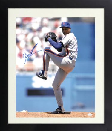 Doc/Dwight Gooden signed New York Mets 16x20 Photo Custom Framing- JSA ('84 ROY/'85 CY/No-Hit)