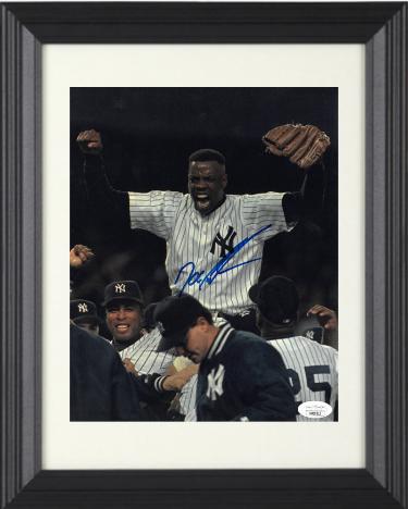 Dwight/Doc Gooden signed New York Yankees 8x10 Photo Custom Framing- JSA Authentic (No-Hitter May 14, 1996)