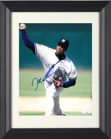 Dwight/Doc Gooden signed New York Yankees 8x10 Photo Custom Framing- JSA Authentic