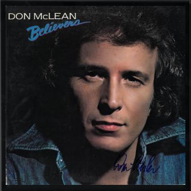 Don McLean signed 1981 Believers Album Cover/LP/Vinyl Record Custom Framing- JSA #GG12643