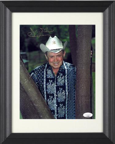 Little Jimmy Dickens signed Country Music 8x10 Photo Custom Framing- JSA #II11635