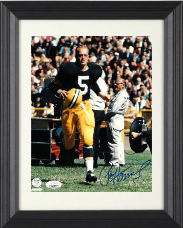 Paul Hornung signed Green Bay Packers NFL Licensed 8X10 Photo #5 Custom Framing- JSA (HOF/2 X MVP-Pro Bowl/Heisman]