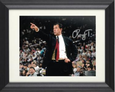 Rudy Tomjanovich signed Houston Rockets Coaching 8x10 Photo Custom Framing (1994 NBA Finals)