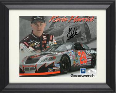 Kevin Harvick signed NASCAR Goodwrench 8x10 Photo minor imperfection Custom Framing- JSA #R36651