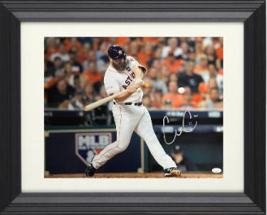 Evan Gattis signed Houston Astros 16x20 Photo #11 Custom Framing- JSA (2017 WS Champs)