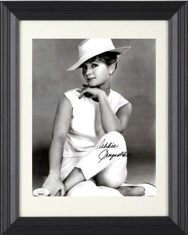 Debbie Reynolds signed Vintage B&W 8x10 Photo Custom Framing- JSA #LL60563