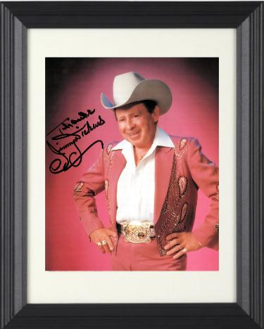 Little Jimmy Dickens signed Color 8x10 Photo Thanks Custom Framing- COA
