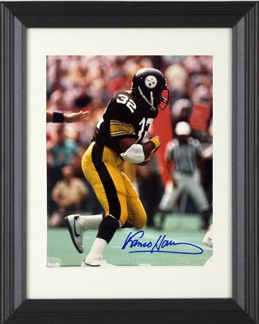 Franco Harris signed Pittsburgh Steelers 8x10 Photo Custom Framing- Beckett Review/Show Ticket/Photo/Tuff Stuff COA