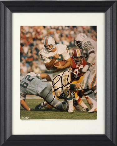 Larry Csonka signed Miami Dolphins 8x10 Photo #39 Custom Framing- Beckett Review/NFL Alumni LOA