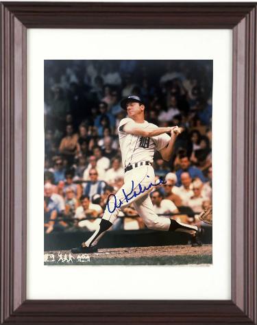 Al Kaline signed Detroit Tigers MLB Licensed 8x10 Photo Custom Framing- Tuff Stuff COA/Show Ticket